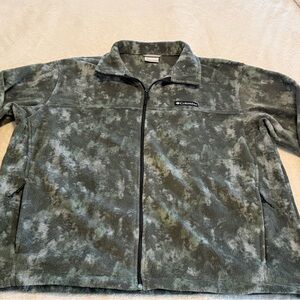 Columbia Men's Green Fleece Jacket Size XL